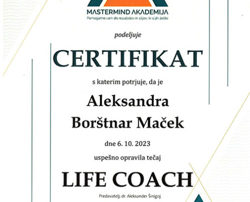 Aleksandra Borstnar Macek - Life Coach